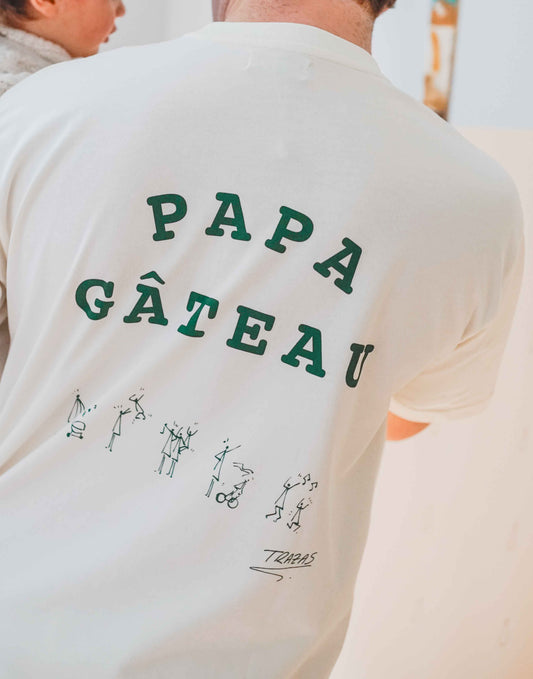 Camiseta blanca Colección 'El arte de Ser Padre' by Trazas
